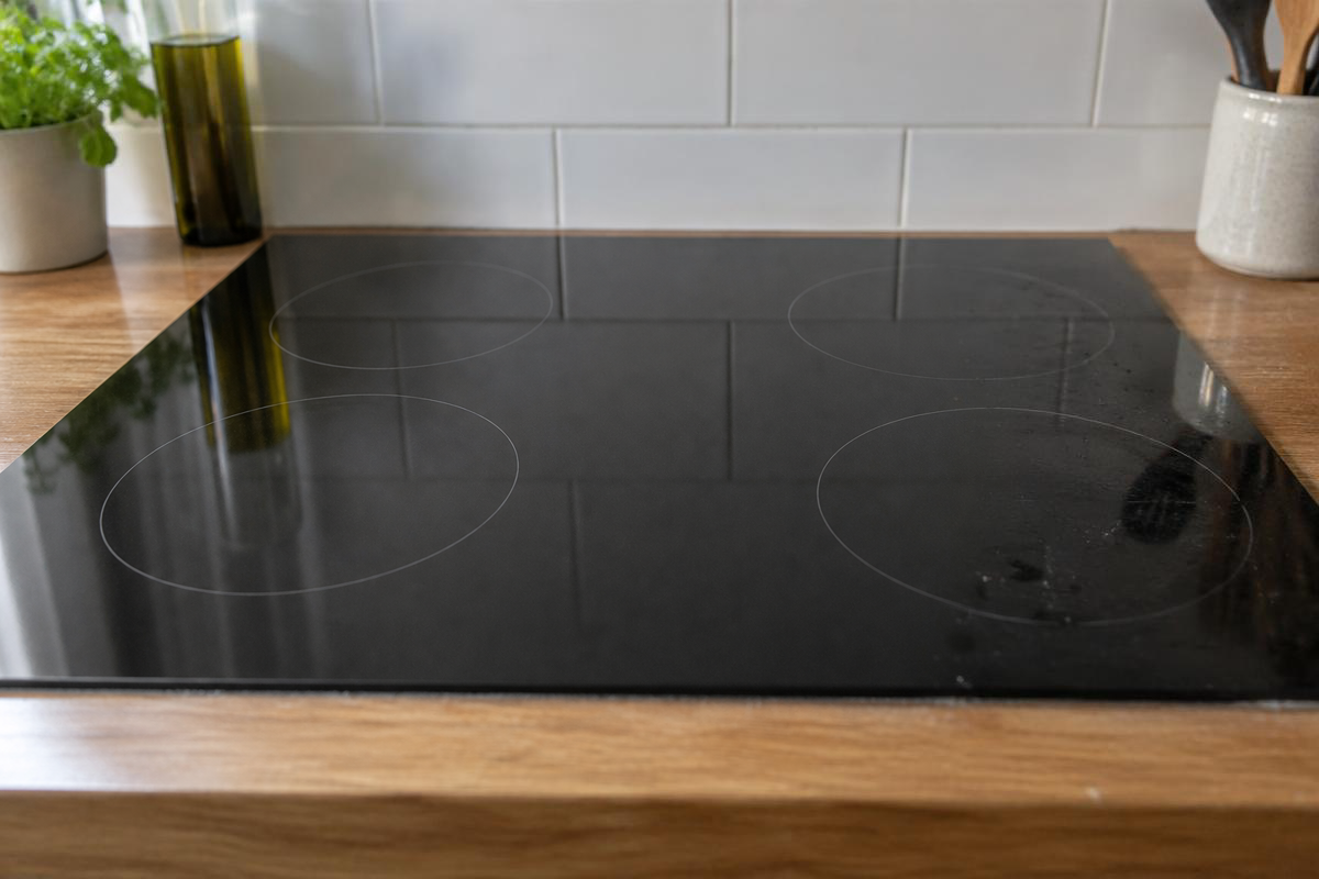 A mirror cleaned with a Gleamira cloth